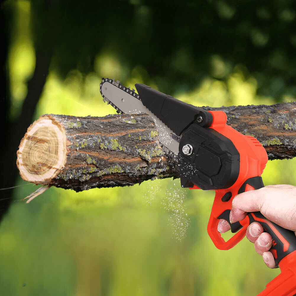 6" Mini Cordless Electric Chainsaw 24V 550W Battery Operated Gadfever