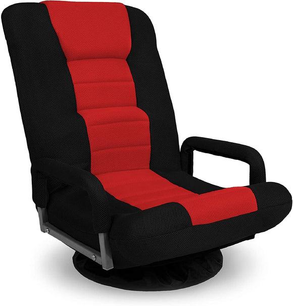 FOLDABLE GAMING FLOOR CHAIR WITH MULTIPURPOSE 360° SWIVEL - Gadfever