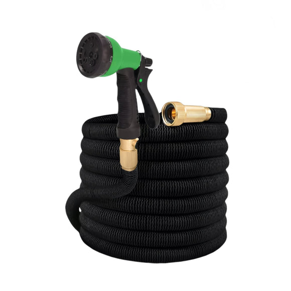 Heavy Duty Expandable Flexible Garden Hose Water Hose with Nozzle Spray - Available in 25, 50, 75, 100FT - Gadfever