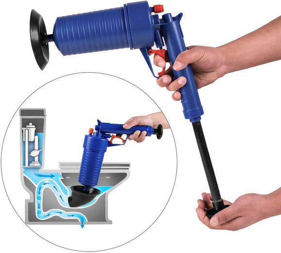 High-Pressure Air Toilet Plunger Designed for Baths, Toilets, Sinks or Clogged Kitchen Pipes - Gadfever