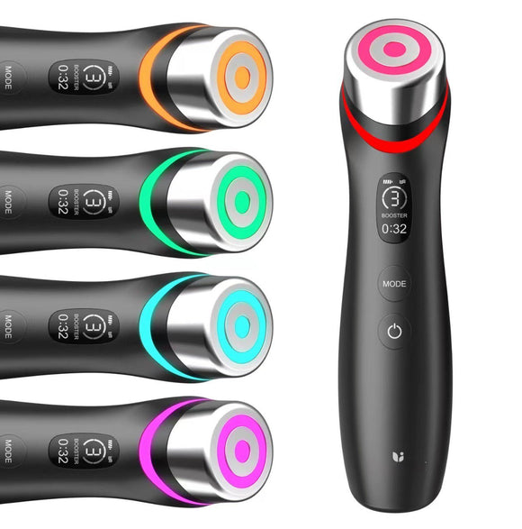 6 - in - 1 Age - R Booster Pro Wand SkinCare Device Help Reduce Fine Lines and Enhanced Absorption - Gadfever