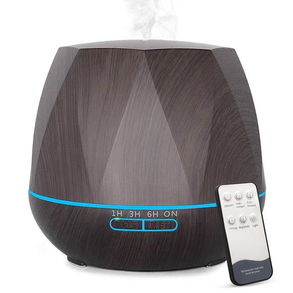 550ml Essential Oil Diffuser & Humidifier for Aromatherapy With Ultrasonic Cool Mist - Gadfever