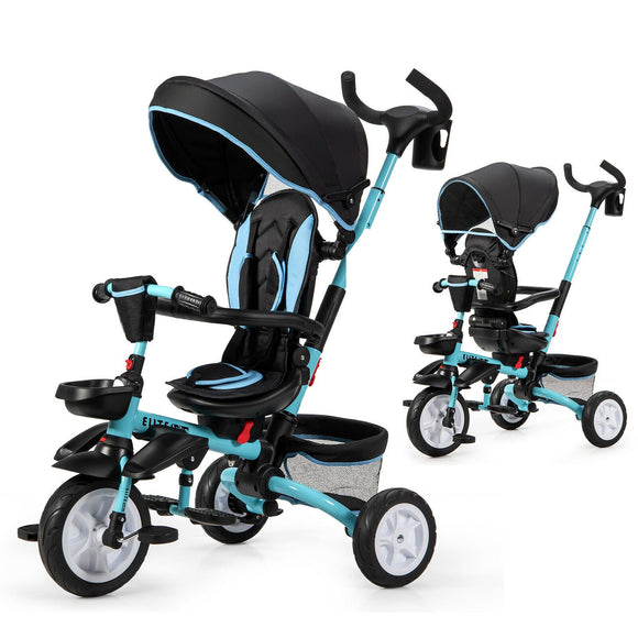 6-In-1 Baby and Toddler Stroller Tricycle - Gadfever