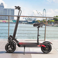 Adult Pro 1200W 15Ah Electric Scooter 32 MPH Max Speed w/ 11" Off-Road Tires & Removable Seat
