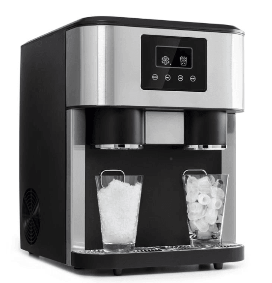 Air Cooled Portable Countertop Ice Maker and Water Dispenser w/ 34 lbs Ice Per Day Capacity - Gadfever