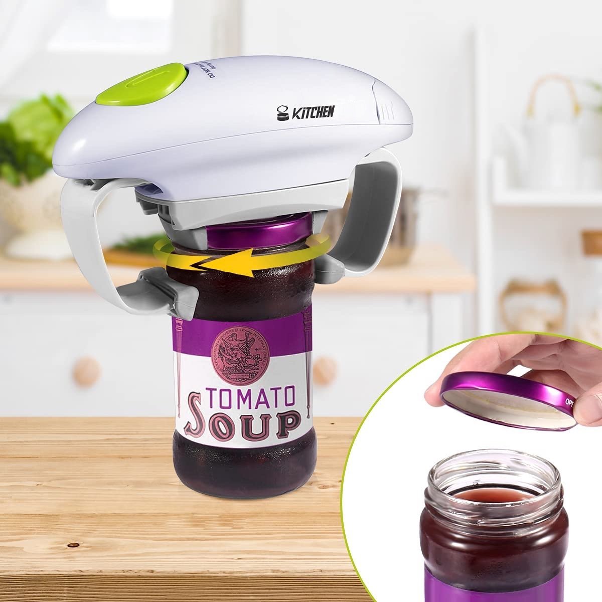 Electric Jar Opener,one Touch Automatic Jar Opener, Bottle Opener