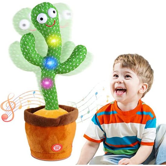 Dancing Cactus Plush Electronic Toy Doll With Recording and Shaking - Gadfever
