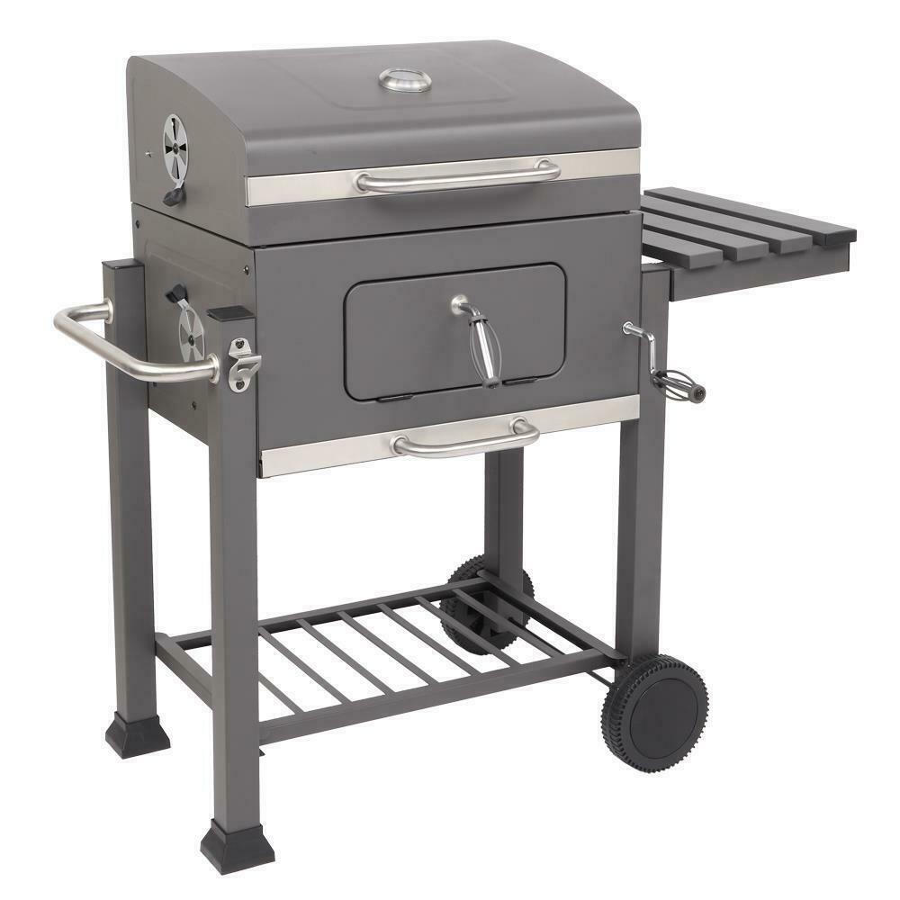 Deluxe Outdoor Charcoal BBQ Grill w/ Wheels – Gadfever