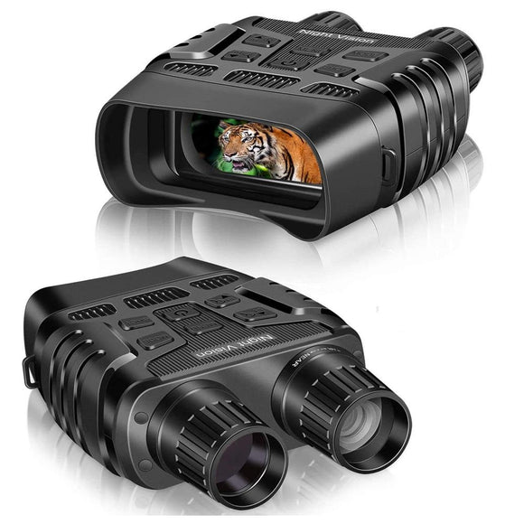 Digital Night Vision Infrared Binoculars w/ 4x HD Zoom Optics & Photos Videos with Audio - Gadfever