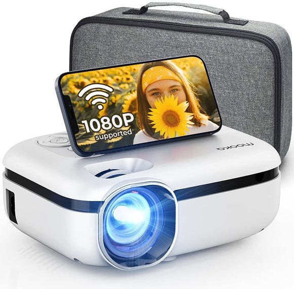High Resolution 1080P Portable Mini Projector 7500 Lumens for Indoor/Outdoor Projection - Gadfever