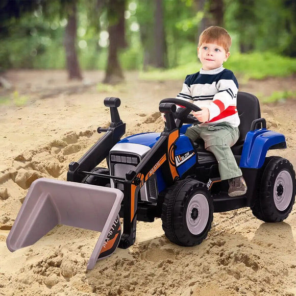 Kid Electric Ride On Front Loader Truck With Bluetooth Remote Control - Gadfever