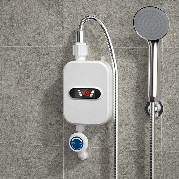 Mini Electric Tankless On Demand Instant Hot Water Heater 110V with Shower Kits Installation - Gadfever