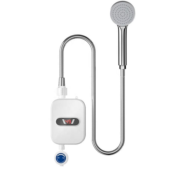 Mini Electric Tankless On Demand Instant Hot Water Heater 110V with Shower Kits Installation - Gadfever