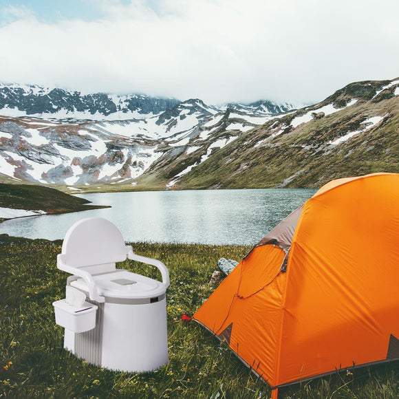 Portable Camping Toilet For Adults & Kids Outdoor/Indoor Potty Toilet with 6-8 Gallon Capacity Bags - Gadfever