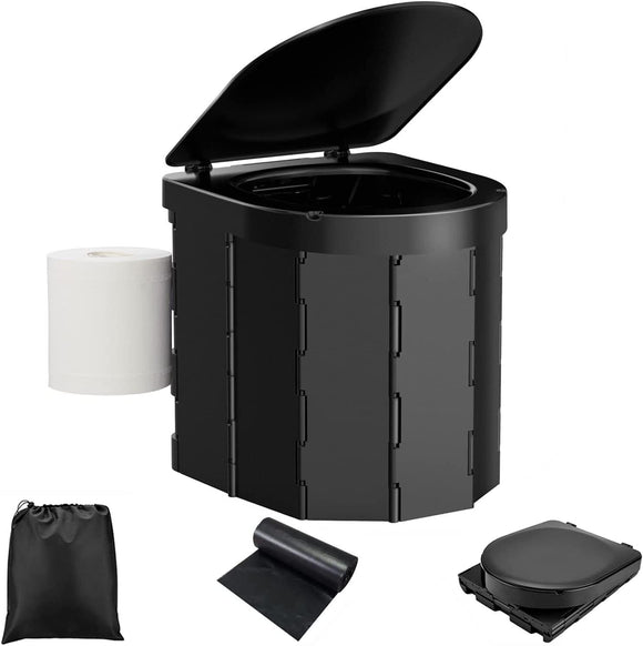 Portable Camping Toilet For Outdoor with 6-8 Gallon Capacity Bags - Gadfever