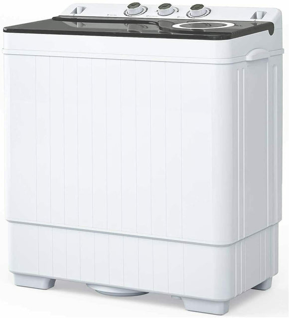 Portable Mini Washing Machine 26lbs Capacity Semi-Automatic Compact Laundry Washer & Dryer - Gadfever