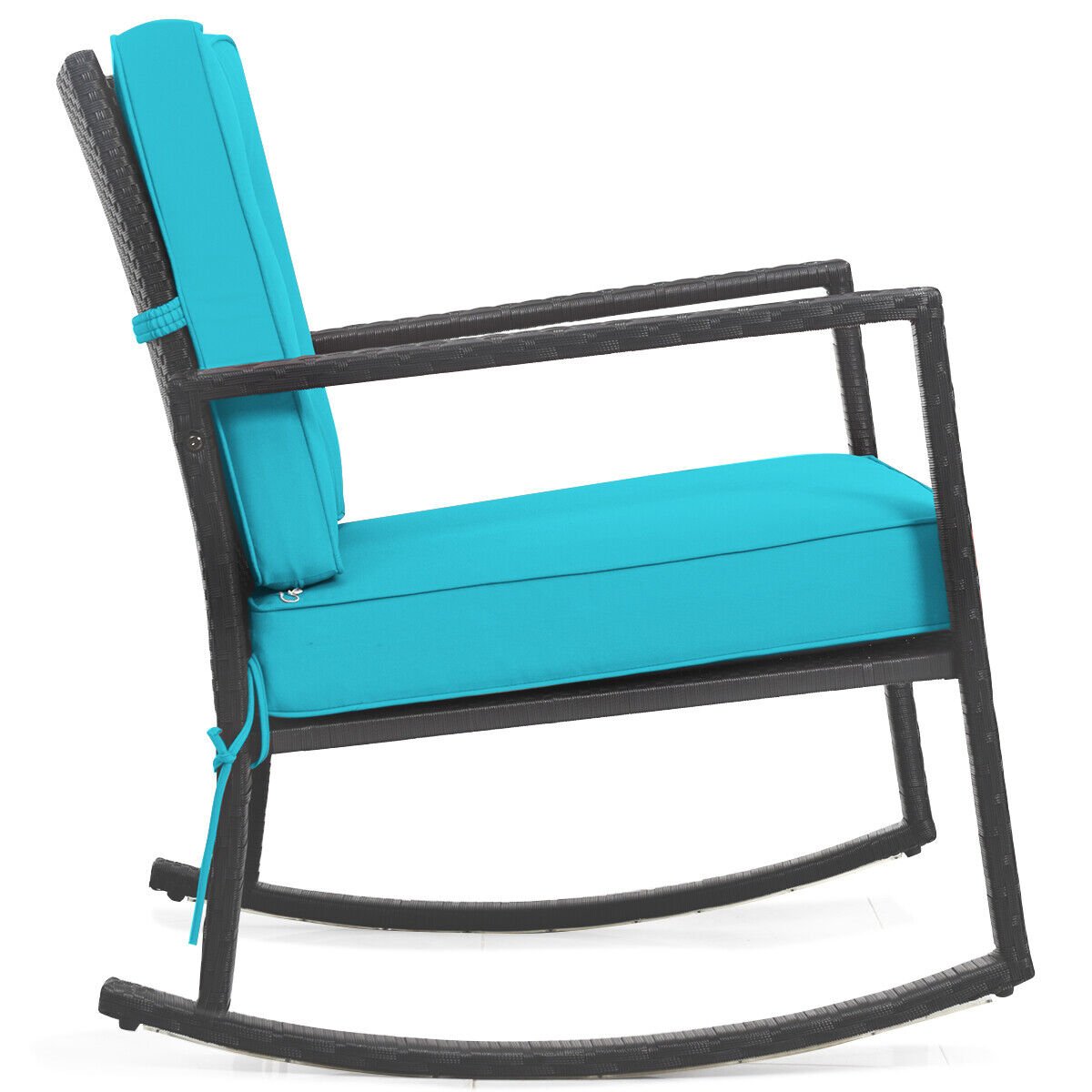 Rattan Rocker Outdoors Chair With Breathable Cushions – Gadfever