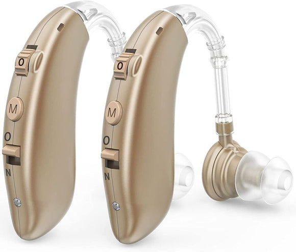 USB Rechargeable Hearing Aid with Multi-Channel Intelligent Audio Processing - Gadfever